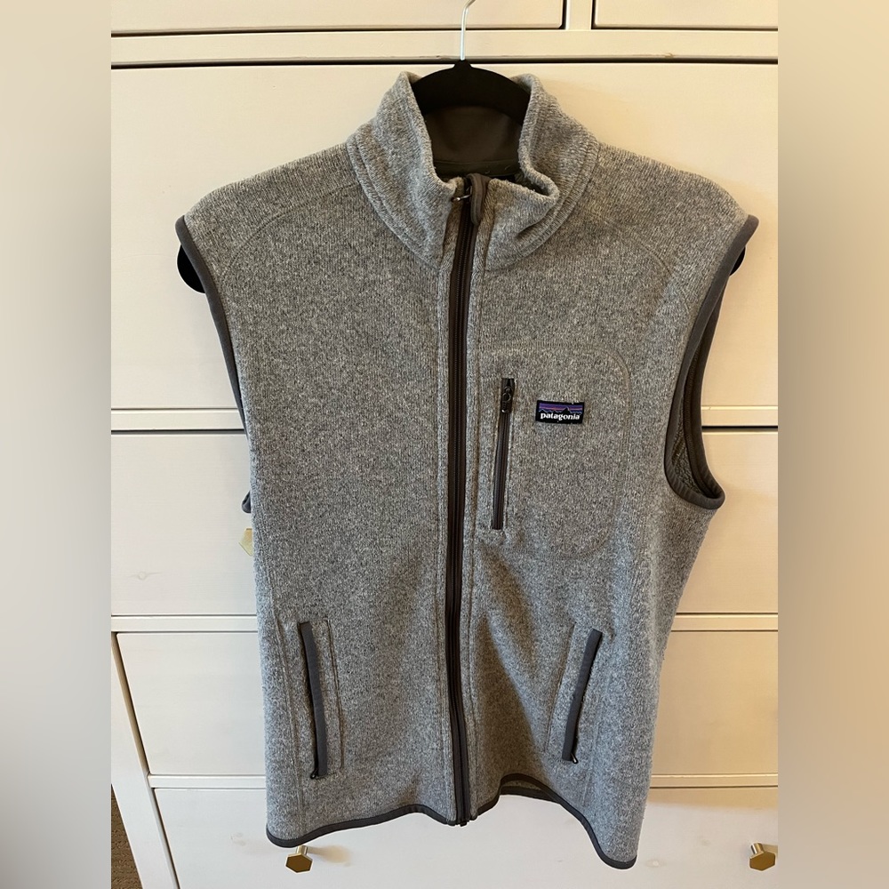 Men’s Patagonia grey better sweater vest